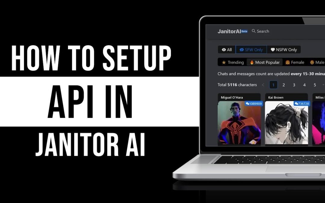 how to set up api on janitor ai